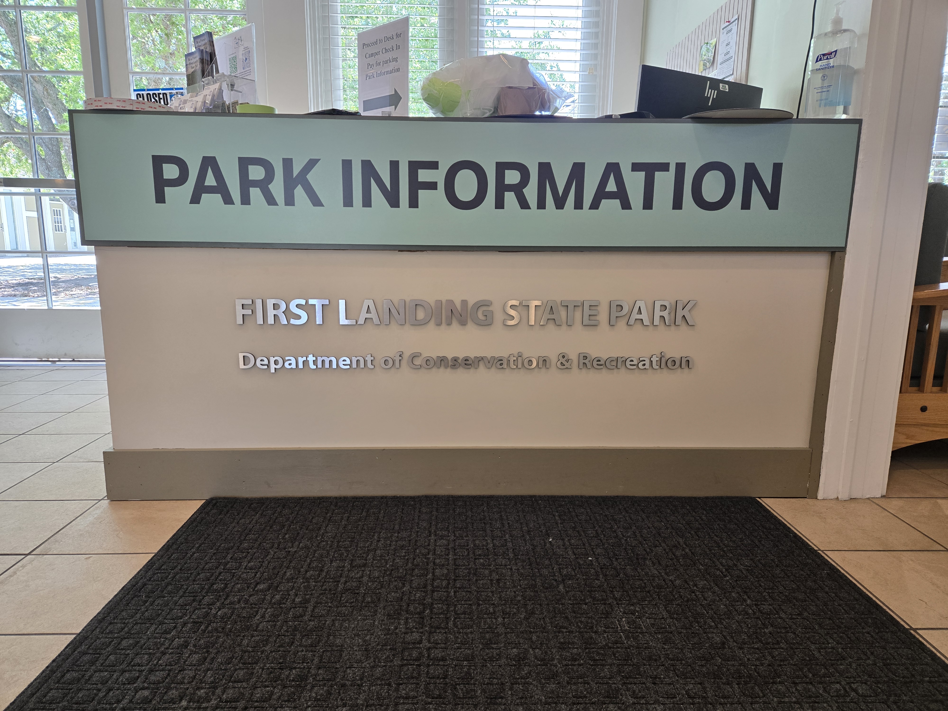 First Landing dimensional sign