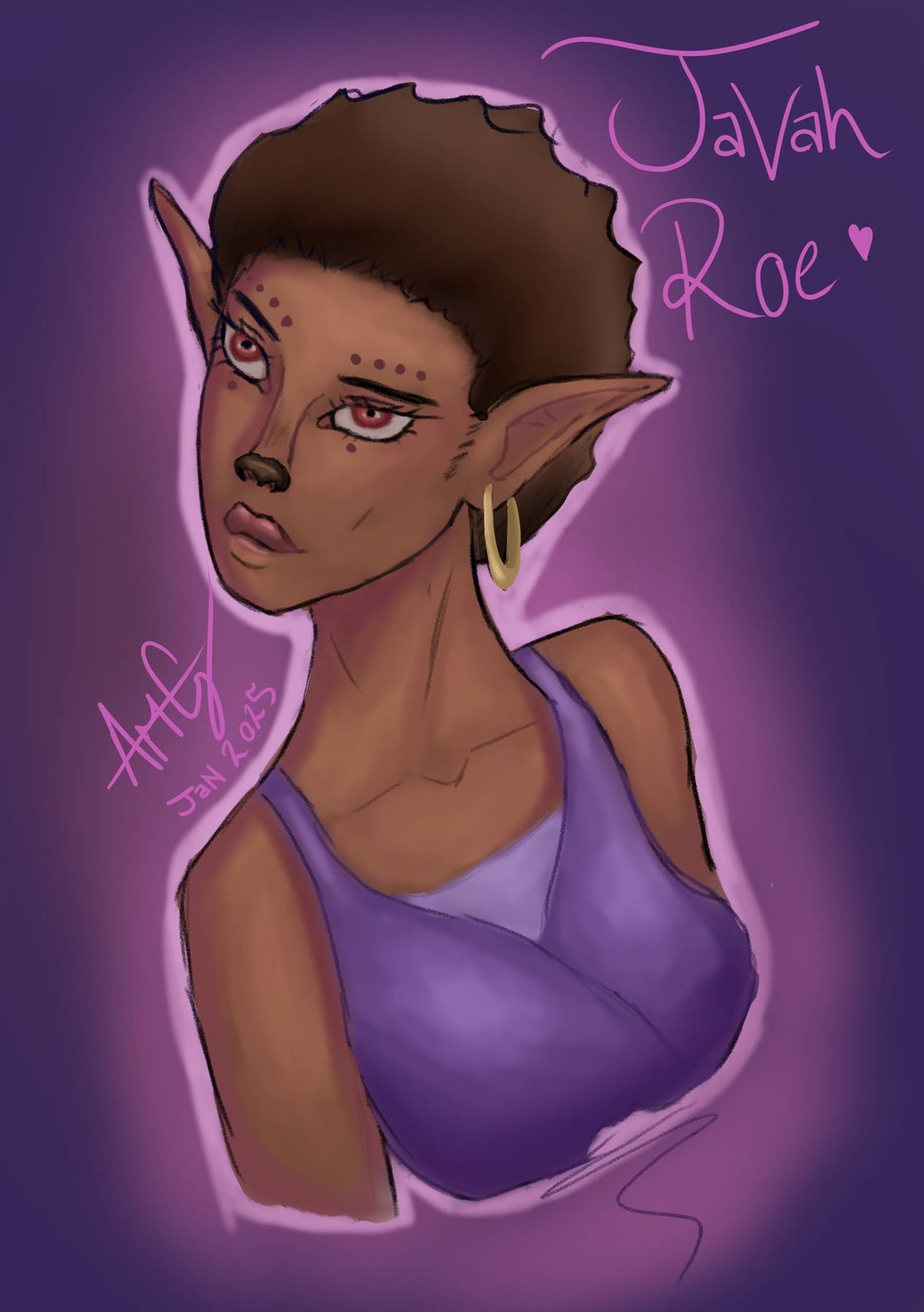 Cutie Elf Beast Girl fantasy illustration