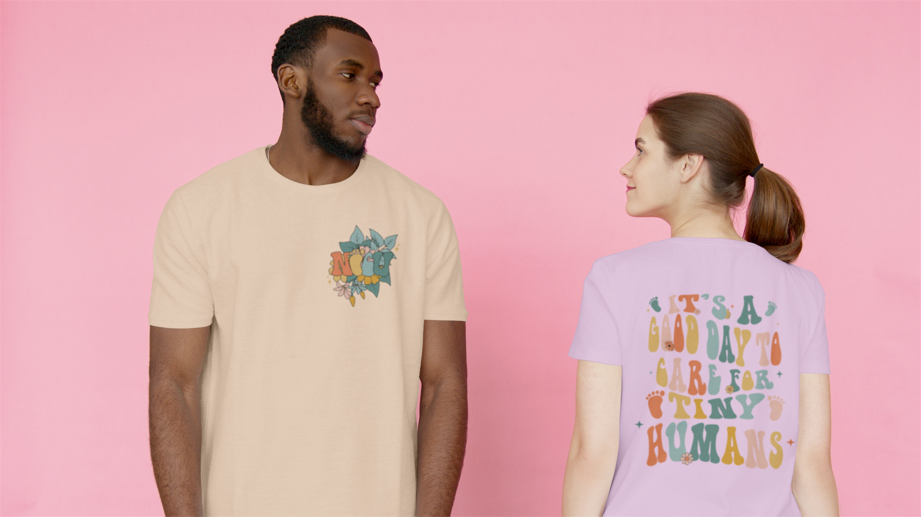 T-shirt design mockups